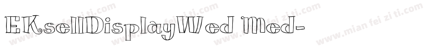 EKsellDisplayWed Med字体转换